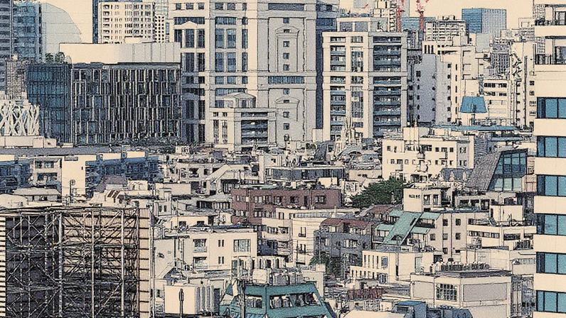 Propriedades residenciais e comerciais próximas ao distrito de Shibuya, em Tóquio, em 4 de maio de 2023. (Foto: Richard A. Brooks | Afp | Getty Images)