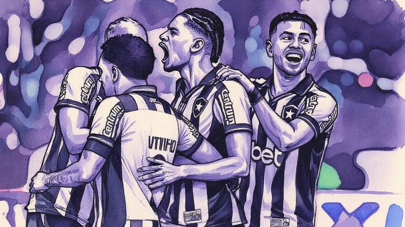 Botafogo vence o Bragantino pelo Brasileirão (Foto: Reprodução)