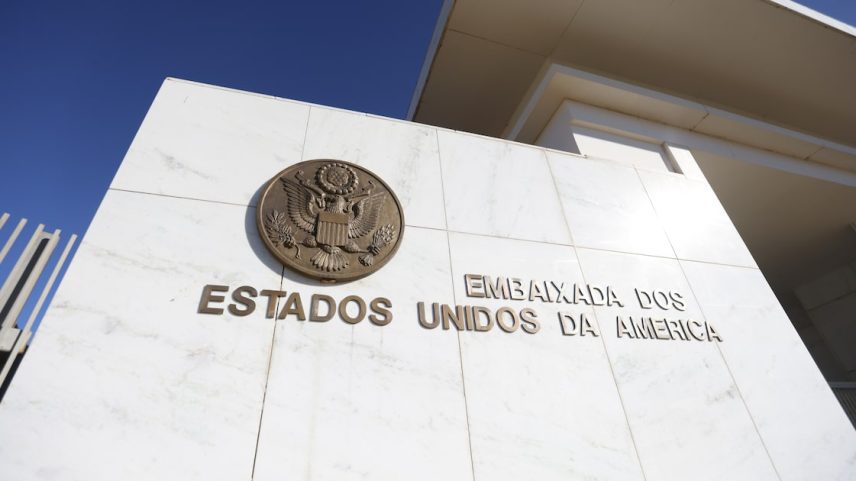 Fachada da Embaixada dos Estados Unidos em Brasília; perfil do órgão de representação tem criticado Alexandre de Moraes, ministro do Supremo Tribunal Federal (STF) (Foto: WILTON JUNIOR/ ESTADÃO)
