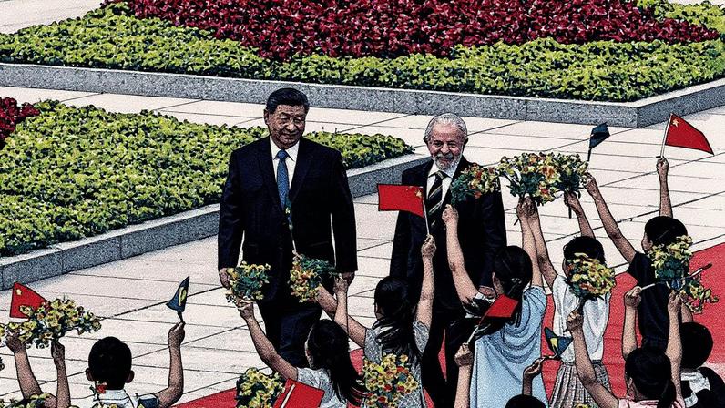Os presidentes Xi e Lula, o passado maio em Pequín. (Foto: CONTACTO via Europa Press)