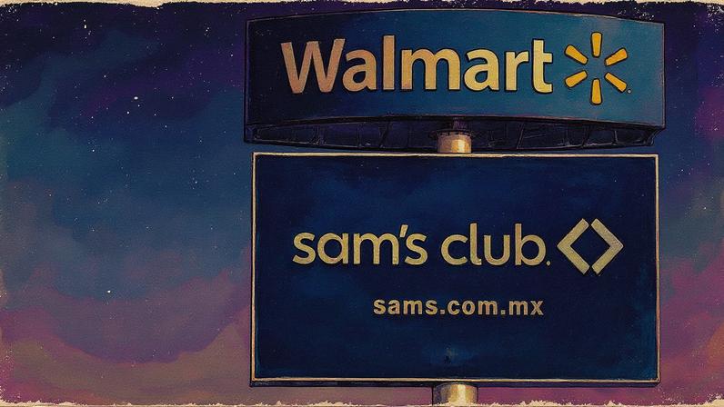 Os logotipos do Walmart e do Sam's Club estão retratados em Cuautitlán Izcalli, México, em 30 de janeiro de 2025. (Foto: Raquel Cunha | Reuters)