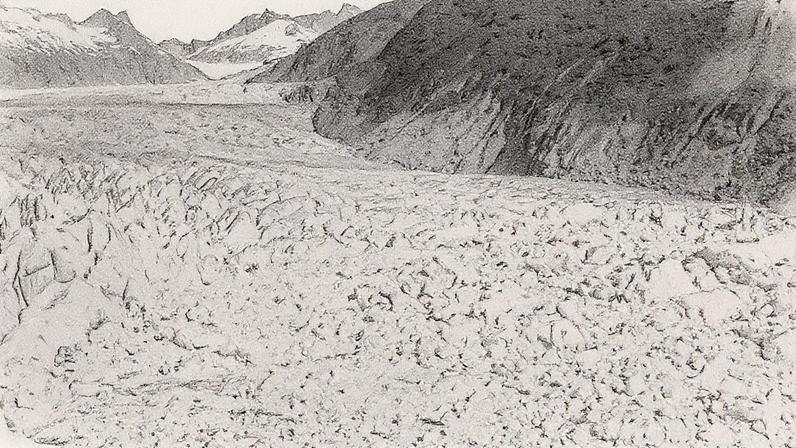 Imagens divulgadas mostram o deslizamento do lago glacial causando preocupações com inundações (Foto: USGS/Reuters)