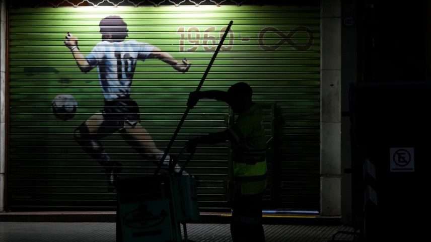 Morte de Maradona é julgada em Buenos Aires. (Foto: Natacha Pisarenko/AP)