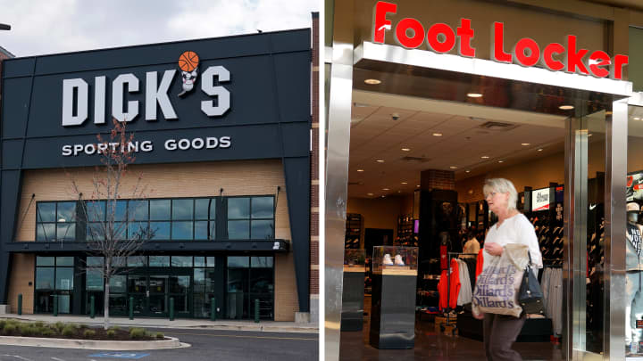 Lojas Foot Locker e Dick's Sporting Goods. (Foto: Reuters)
