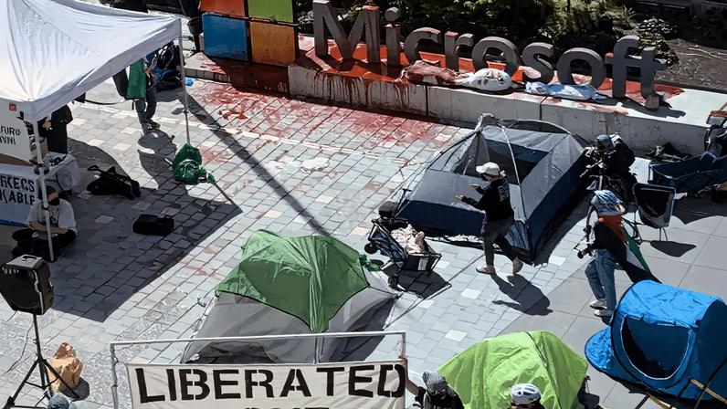 No Azure for Apartheid (Foto: The Verge)