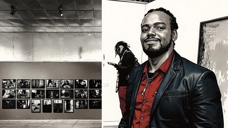 Instituto Inhotim e artista Diogo Nógue (Foto: Divulgação/Reprodução)