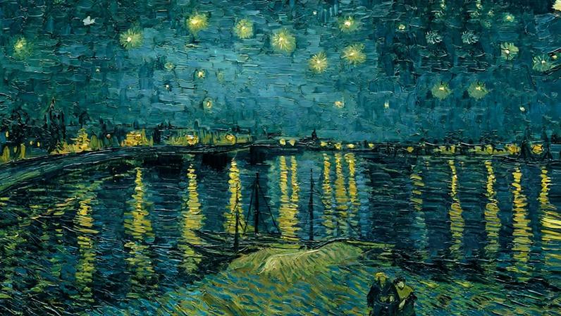 Noite Estrelada sobre o Rhône de Van Gogh (setembro de 1888) (Foto: Musée d’Orsay, Paris)