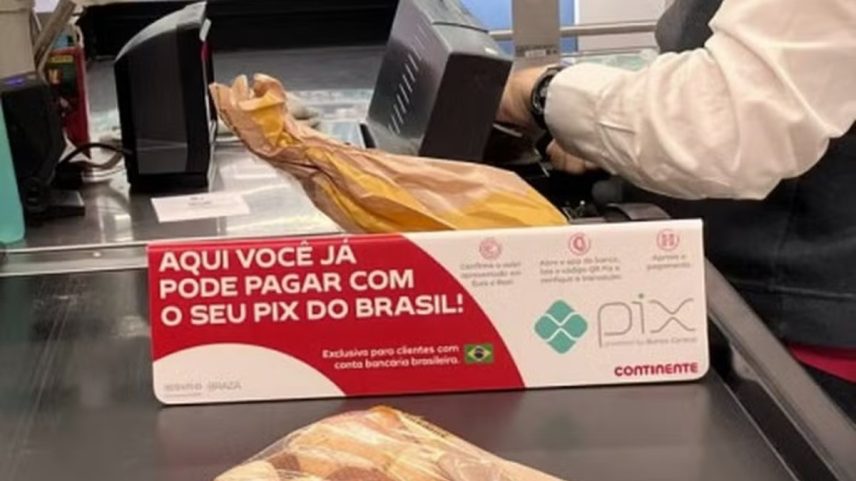 PIX é aceito em supermercado de Portugal (Foto: Reprodução/Redes Sociais)