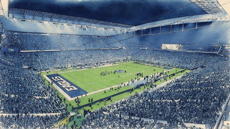 Vista da Neo Química Arena durante jogo da NFL entre Eagles e Packers (Foto: Rodrigo Coca/Agência Corinthians)