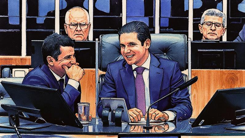 Hugo Motta, presidente da Câmara, se equilibra para tentar manter algum poder após ser desafiado no comando da Casa (Foto: Lula Marques/Agencia Brasil)