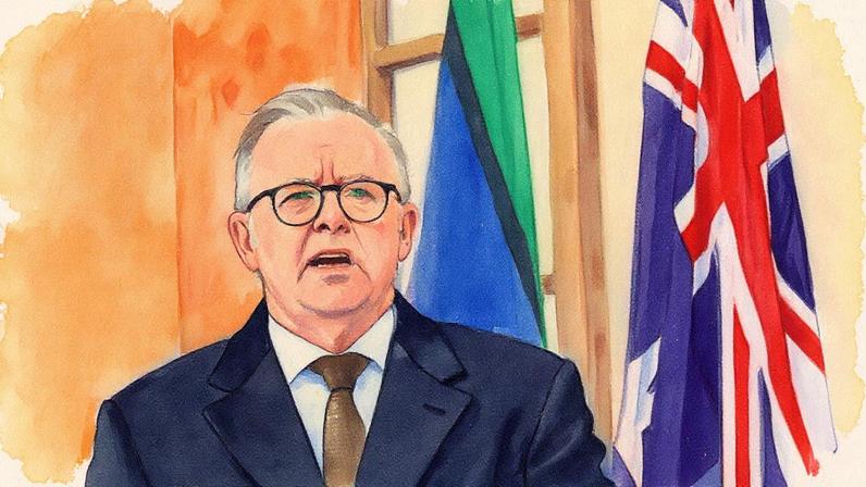 Primeiro-ministro da Austrália, Anthony Albanese (Foto: Hilary Wardhaugh / AFP)