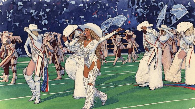 Beyoncé ganhou seu primeiro prêmio Emmy Primetime pelo seu especial da Netflix 'Beyoncé Bowl.' (Foto: Reprodução)