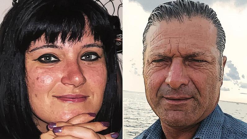 Luigi di Sarno, um artista de 52 anos, e Tamara D'Acunto, 45, foram identificados como as duas vítimas (Foto: Reprodução)