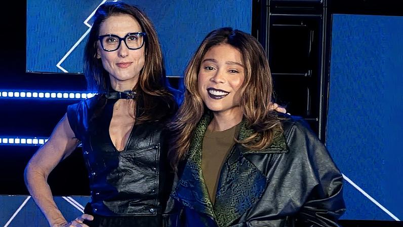 Convidada para a atração conduzida pela personagem do ator Bruno Matos, Paola protagonizou momentos de constrangimento diante de perguntas feitas por Blogueirinha. (Foto: Reprodução/Instagram)