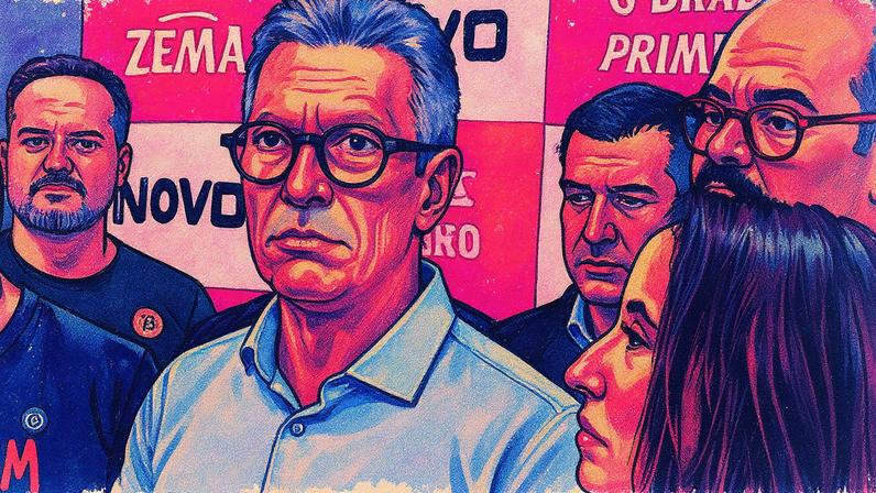 Zema, governador de Minas Gerais, em evento que marcou o lançamento da sua pré-candidatura para 2026 (Foto: Divulgação)