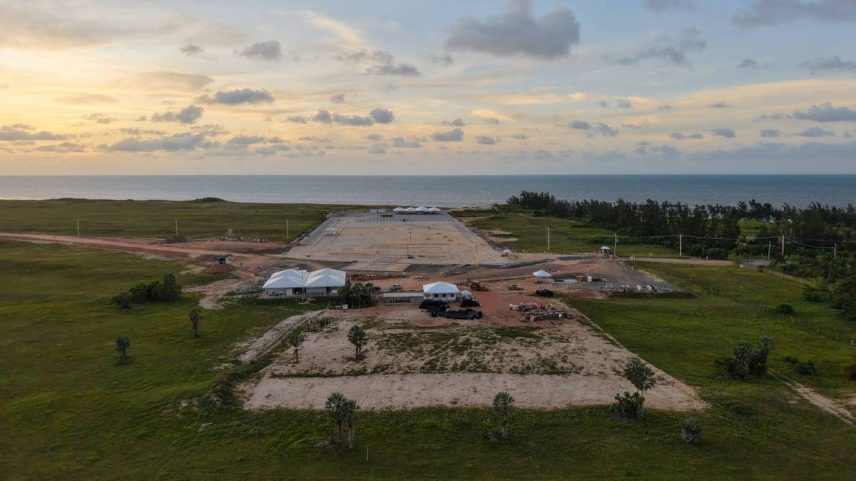 Obras no Parque Nacional de Jericoacoara (Foto: Ricardo Silva/Conselho Comunitário de Jericoacoara)