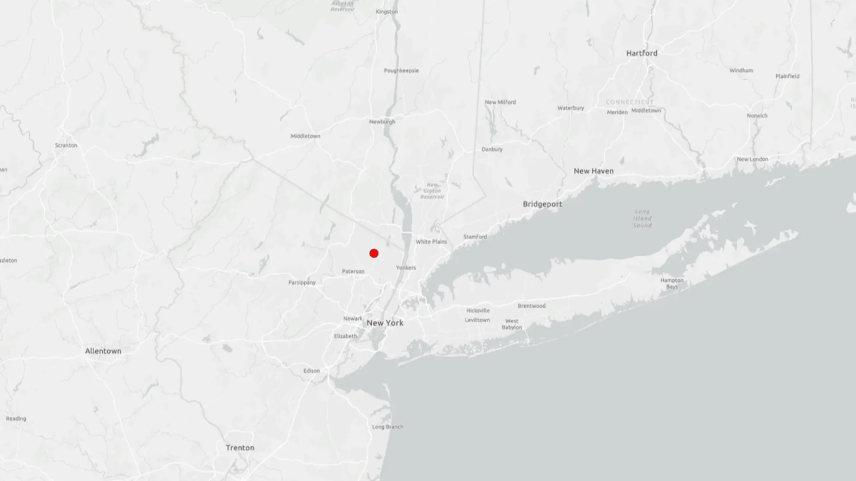 Tremor de terra em NY (Foto: USGS)