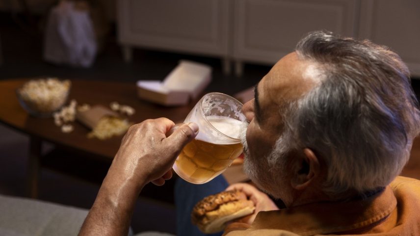 Homem bebendo cerveja (Foto: Freepik/Reprodução)