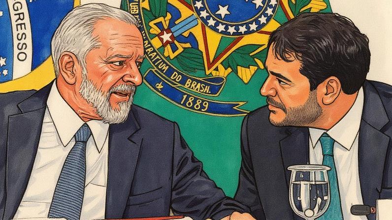 O presidente Lula e o advogado-geral da União, Jorge Messias. (Foto: Rafa Neddermeyer/ Agência Brasil)