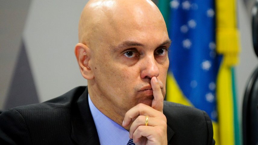 Ministro Alexandre de Moraes, do Supremo Tribunal Federal: bolsonaristas monitoravam 'professora' (Foto: Marcos Oliveira/Agência Senado)
