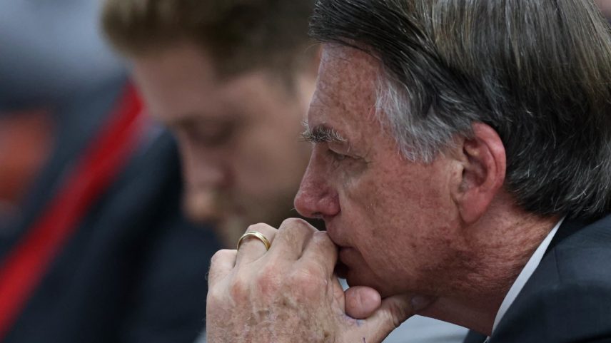 O ex-presidente Jair Bolsonaro durante audiência no STF no começo de junho passado (Foto: Fellipe Sampaio/STF)