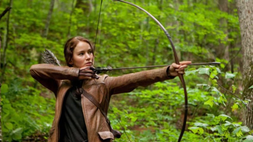 Jennifer Lawrence, em 'Os Jogos Vorazes'. (Foto: Reprodução)