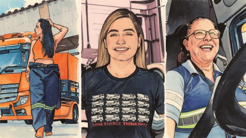 Mulheres caminhoneiras contam ao GLOBO como é a rotina nas estradas e os desafios encontrados na profissão (Foto: Reprodução/Redes sociais)