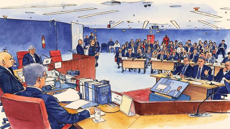 Interrogatórios dos réus da ação penal sobre a tentativa de golpe de Estado (Foto: Antonio Augusto/ST)