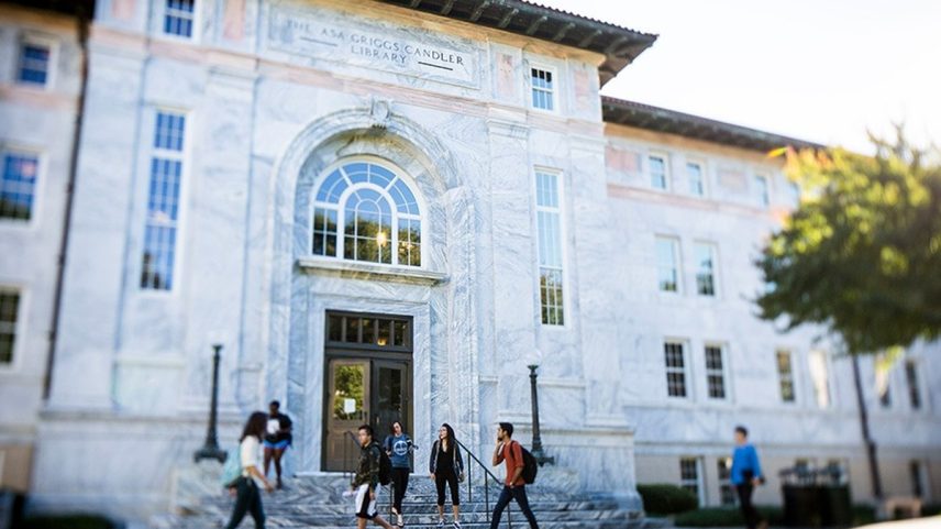 Fachada da Universidade Emory, na Geórgia, EUA (Foto: Reprodução)