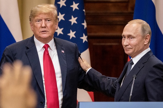 Donald Trump e Vladimir Putin em 2016 (Foto: Chris McGrath/Getty Images/Bloomberg)