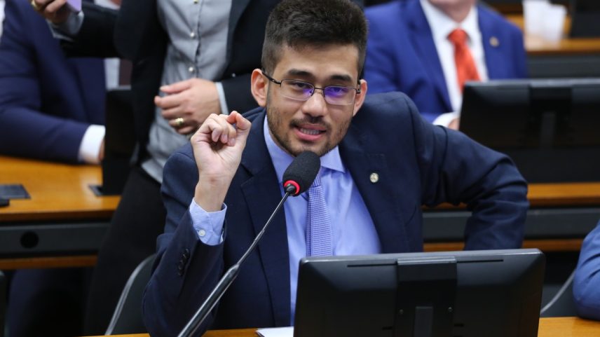 omissão de Constituição e Justiça e de Cidadania (CCJC) - Discussão e votação de propostas legislativas. Dep. Kim Kataguiri (UNIÃO - SP) — Foto: Vinicius Loures/Câmara dos Deputados
