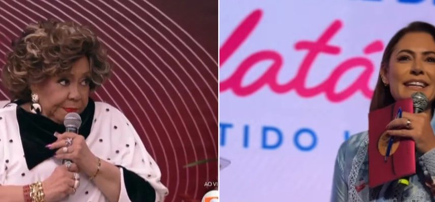 Alcione e Michelle Bolsonaro (Foto: Reprodução/TV Globo e Divulgação/PL)