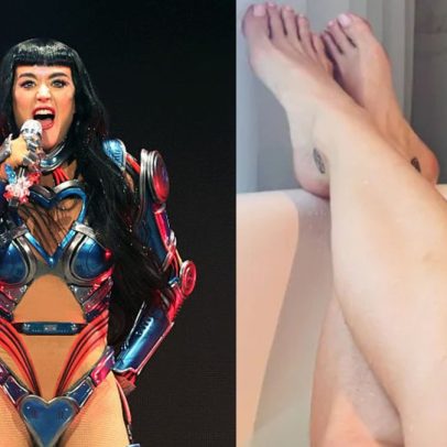 Katy Perry mostra ferimentos após queda no palco durante a Lifetimes Tour