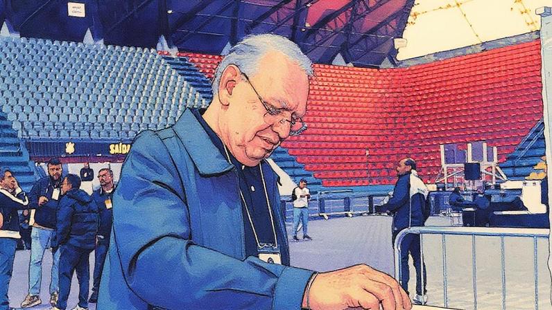 Osmar Stábile, presidente interino do Corinthians, vota na assembleia que referendou destituição de Augusto Melo. (Foto: José Manuel Idalgo/SCCP)