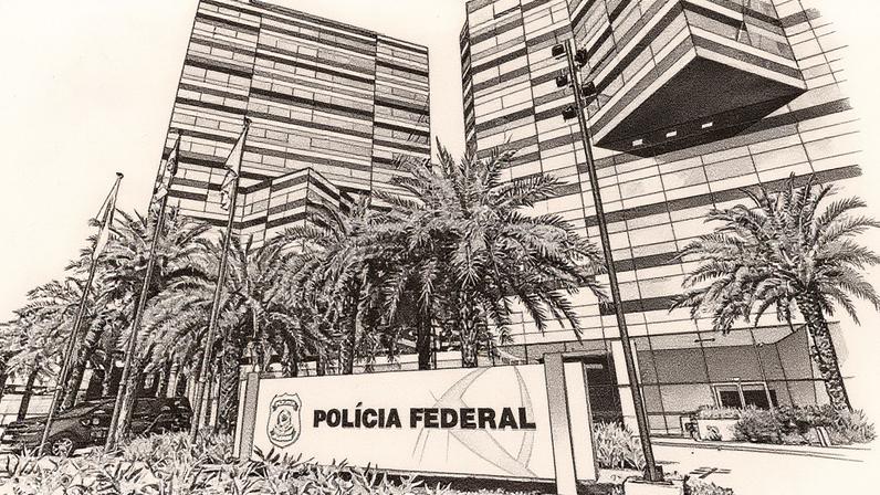 Fachada de sede da Polícia Federal, em Brasília (Foto: VEJA)