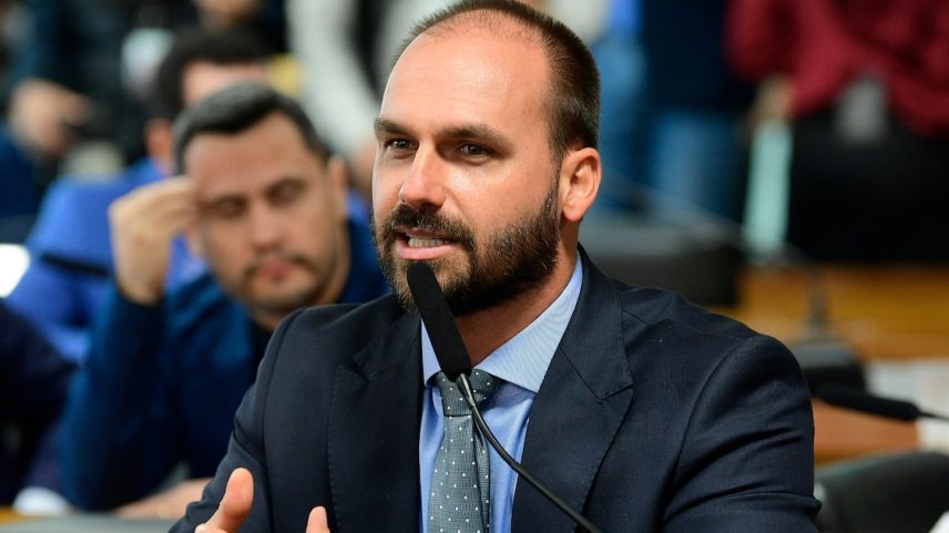 Deputado federal Eduardo Bolsonaro (PL-SP) (Foto: Pedro França/Agência Senado)