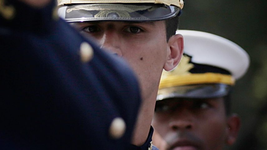 Homens da Marinha do Brasil durante desfile cívico militar em comemoração pelo Dia da Independência do Brasil na Avenida Presidente Vargas no Centro do Rio de Janeiro (Foto: Lucas Tavares/Agência O Globo)