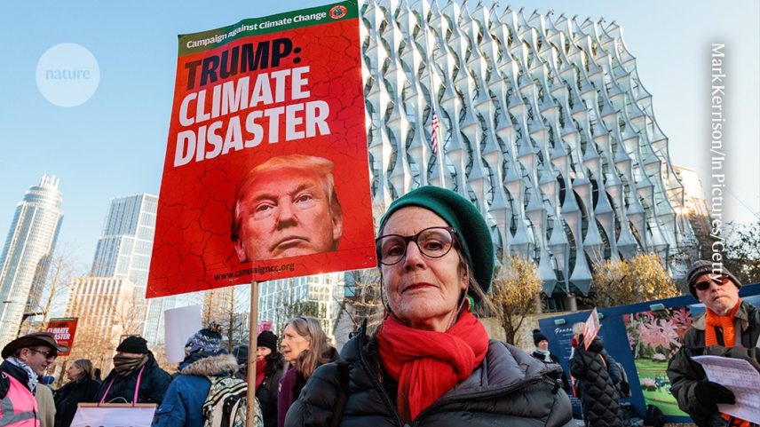 Um ativista protestando contra o presidente dos EUA, Donald Trump, do lado de fora da embaixada dos EUA em Londres. (Foto: Mark Kerrison/In Pictures/Getty)