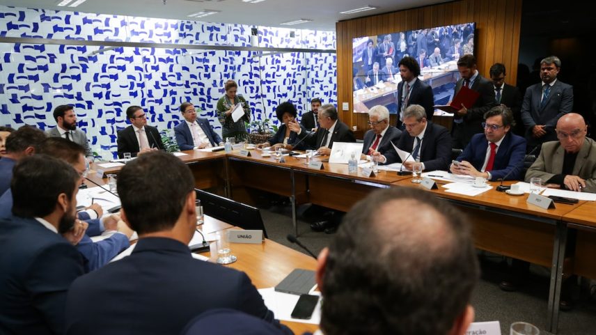 Reunião de líderes com o presidente da Câmara dos Deputados, Hugo Motta (Foto: Lula Marques Agencia Camara)