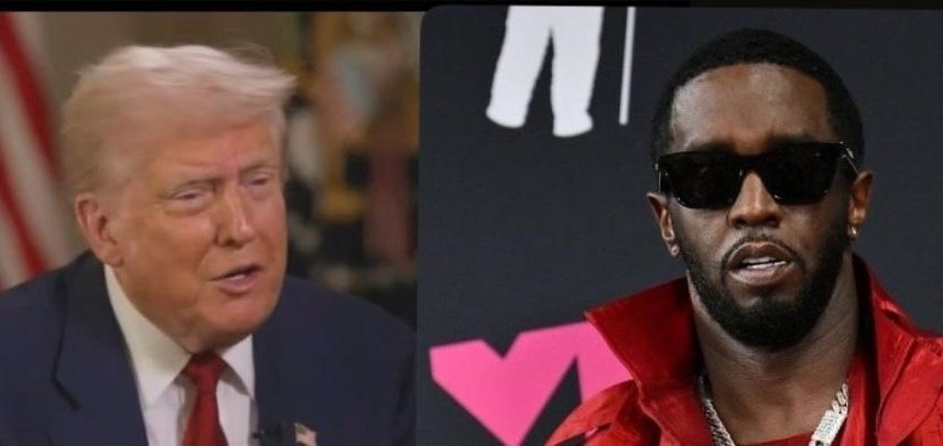 Donald Trump e o rapper Diddy — Foto: Reproduções