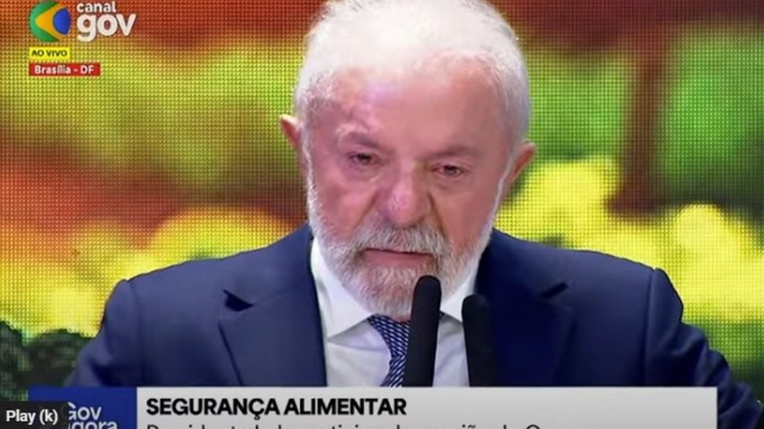 Lula chora durante reunião (Foto: Reprodução)
