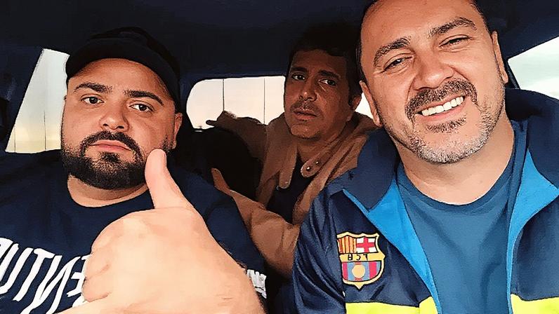 Três amigos desaparecidos (Diego Henrique Afonso, Robishley Hirnani de Oliveira e Rafael Juliano Marascalchi) após saírem de São Paulo para cobrar dívida no Paraná (Foto: Redes sociais/Reprodução)