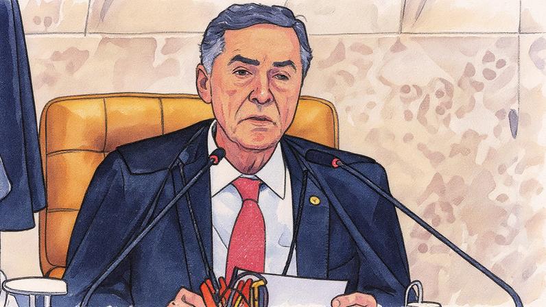 Ministro Luís Roberto Barroso durante sessão no STF em 2024 (Foto: Reprodução)