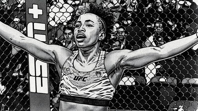 Alexia Thainara venceu Molly McCann em sua estreia no UFC Londres. (Foto por Jeff Bottari/Zuffa LLC)