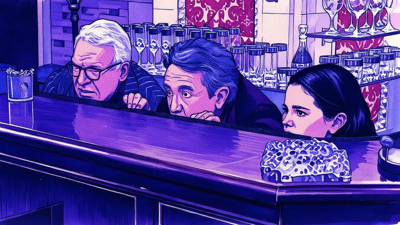 Steve Martin, Martin Short e Selena Gomez em cena da quinta temporada de 'Only Murders in the Building' (Foto: Reprodução)
