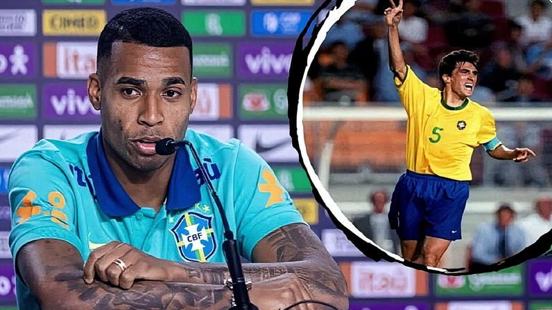 Jean Lucas, à esquerda, foi convocado por Ancelotti para a seleção brasileira; à direita, Leomar, que defendeu o Brasil na Copa das Confederações de 2001 (Foto: Reprodução)