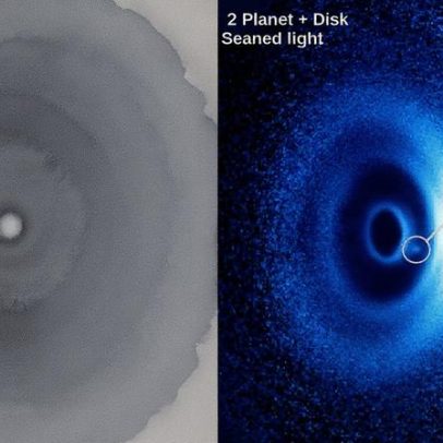 Astrônomos registram em tempo real o nascimento de um planeta gigante a 430 anos-luz
