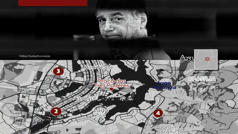 Infográfico sobre locais onde Jair Bolsonaro pode cumprir pena (Foto: Reprodução)