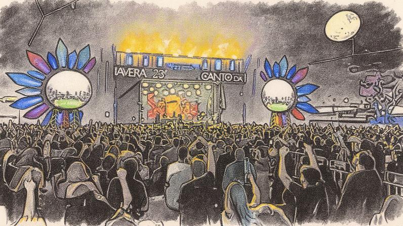 Festival de música Canto da Primavera acontece no centro de Pirenópolis (GO), com expectativa de atrair 40 mil pessoas (Foto: Reprodução)