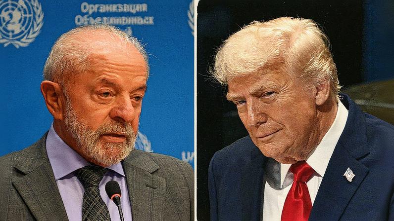 Presidente Luiz Inácio Lula da Silva e o presidente dos Estados Unidos, Donald Trump, posam para foto (Foto: Reprodução)